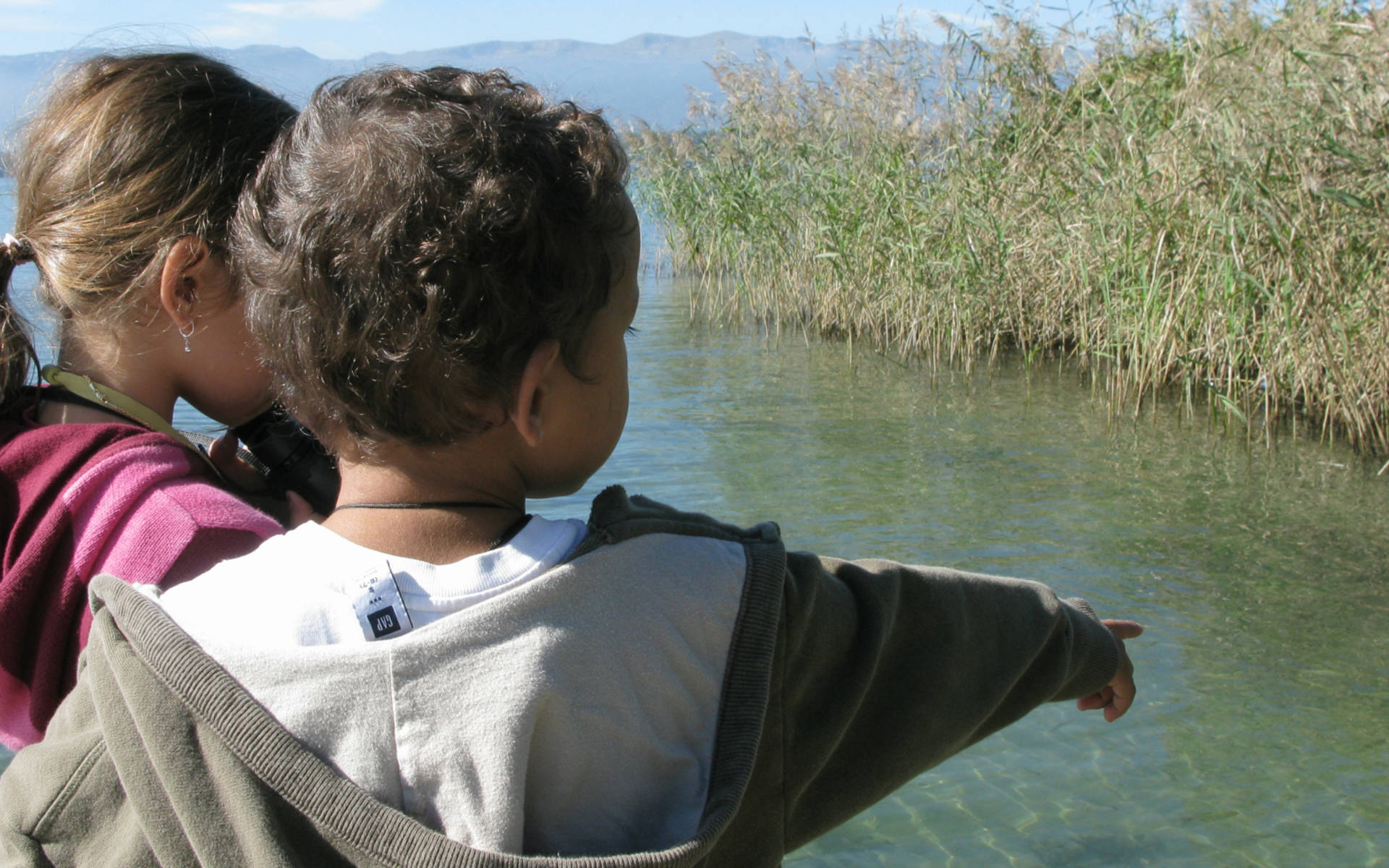 Pointe à la Bise, enfants © Pro Natura Genève