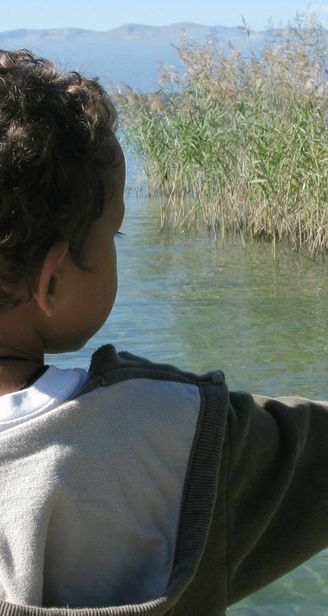 Pointe à la Bise, enfants